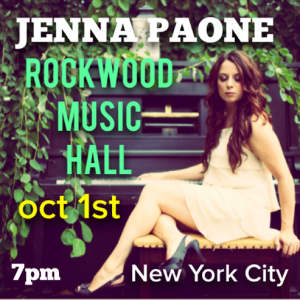 Rockwood Music Hall Oct 1 2014 Poster